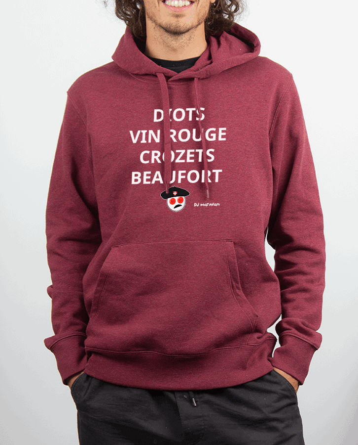 SWEAT HOMME : DIOTS VIN ROUGE CROZETS BEAUFORT – Image 3