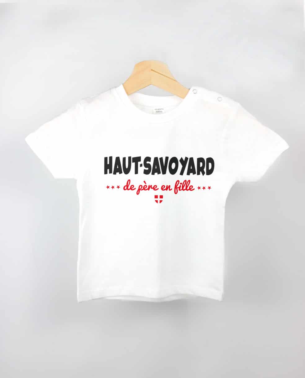T SHIRT BEBE : HAUT SAVOYARD DE PERE EN FILLE – Image 4