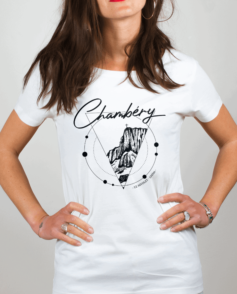 T-SHIRT FEMME : CHAMBERY CROIX DU NIVOLET – Image 3