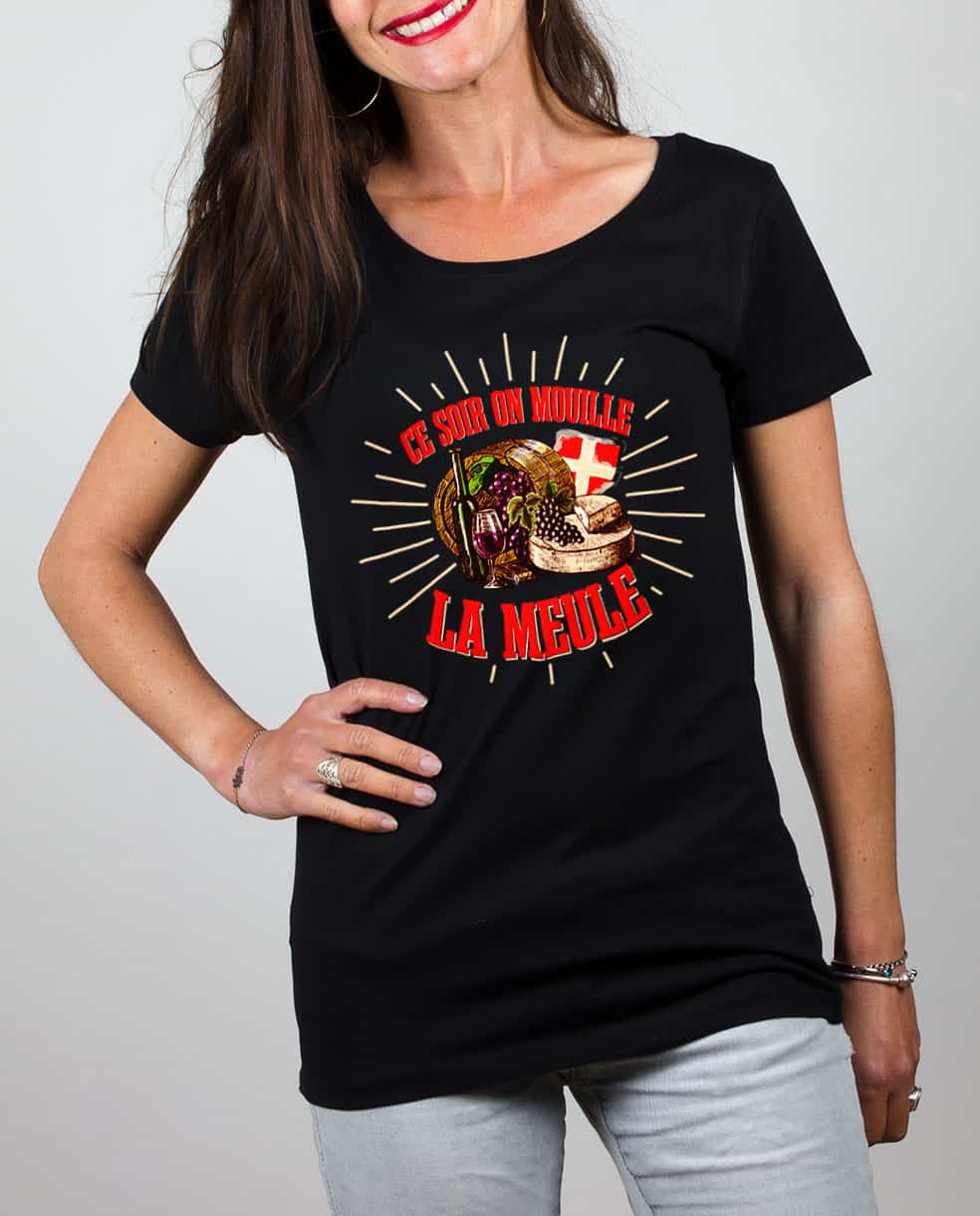 T-SHIRT FEMME : CE SOIR ON MOUILLE LA MEULE