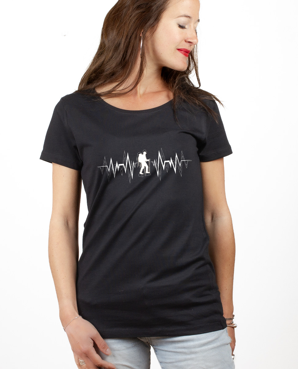 T-SHIRT FEMME : TREK (RANDONEE) BATTEMENTS DE COEUR – Image 3