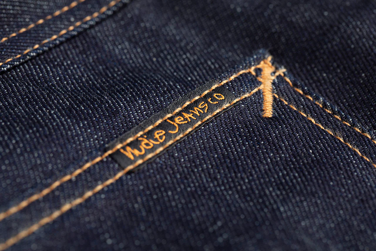 Jean en coton bio Gritty Jackson Dry Classic Navy – Image 6