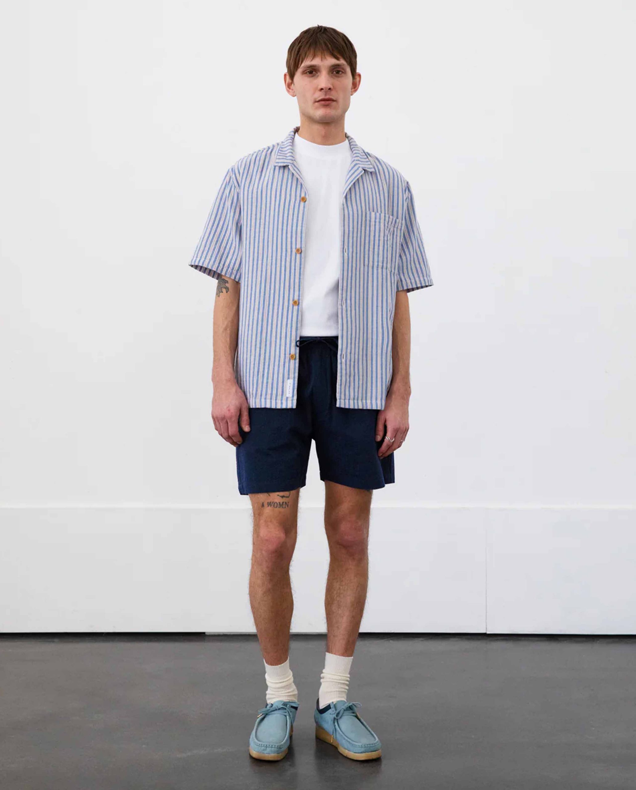 Short en coton biologique gaufré – Image 2