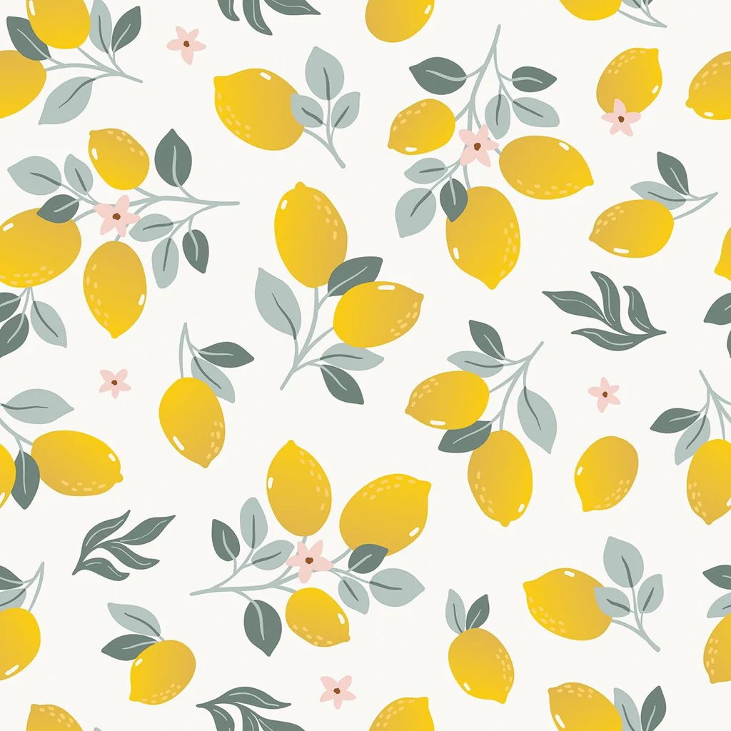 Papier Peint Louise Citrons Jaunes - Lilipinso – Image 2